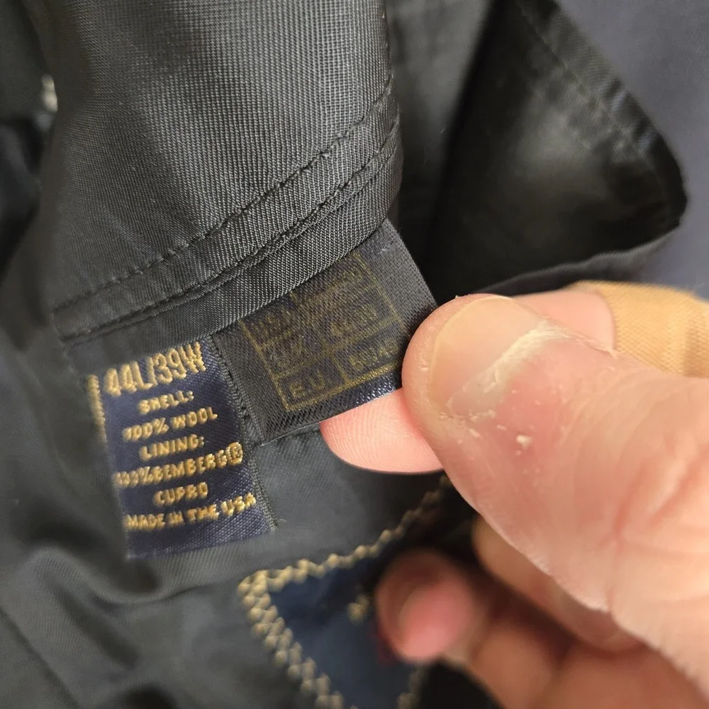 Brooks Brothers Suit Mens 44L 35x35 Golden Fleece‎ Madison Vitale Full Canvas